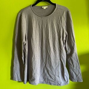 J Jill Light Purple Pure Jill Stretch Long Sleeve Top Shirt Size L